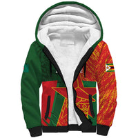 Custom Bangladesh And Zimbabwe Cricket Sherpa Hoodie 2025 Tigers Chevrons Together - Wonder Print Shop