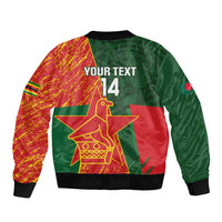 Custom Bangladesh And Zimbabwe Cricket Sleeve Zip Bomber Jacket 2025 Tigers Chevrons Together - Wonder Print Shop