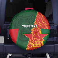Custom Bangladesh And Zimbabwe Cricket Spare Tire Cover 2025 Tigers Chevrons Together - Wonder Print Shop