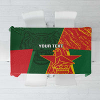 Custom Bangladesh And Zimbabwe Cricket Tablecloth 2025 Tigers Chevrons Together - Wonder Print Shop
