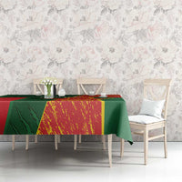 Custom Bangladesh And Zimbabwe Cricket Tablecloth 2025 Tigers Chevrons Together - Wonder Print Shop