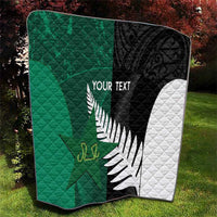 Custom New Zealand And Pakistan Cricket Quilt 2025 Black Cap Shaheens Together - Wonder Print Shop
