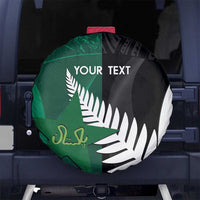 Custom New Zealand And Pakistan Cricket Spare Tire Cover 2025 Black Cap Shaheens Together - Wonder Print Shop