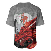 Wales Cardiff Capital Baseball Jersey Welsh Red Dragon Castell Caerdydd - Wonder Print Shop