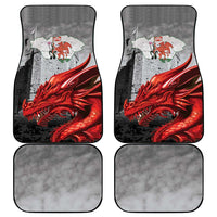 Wales Cardiff Capital Car Mats Welsh Red Dragon Castell Caerdydd - Wonder Print Shop