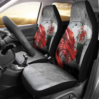Wales Cardiff Capital Car Seat Cover Welsh Red Dragon Castell Caerdydd - Wonder Print Shop