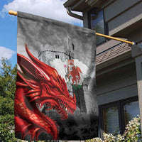 Wales Cardiff Capital Garden Flag Welsh Red Dragon Castell Caerdydd - Wonder Print Shop