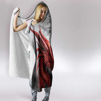 Wales Cardiff Capital Hooded Blanket Welsh Red Dragon Castell Caerdydd - Wonder Print Shop