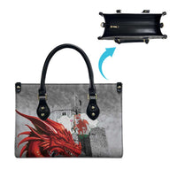Wales Cardiff Capital Leather Bag Welsh Red Dragon Castell Caerdydd - Wonder Print Shop