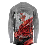 Wales Cardiff Capital Long Sleeve Shirt Welsh Red Dragon Castell Caerdydd - Wonder Print Shop