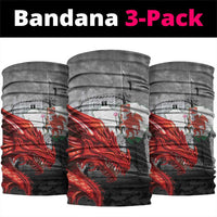 Wales Cardiff Capital Neck Gaiter Welsh Red Dragon Castell Caerdydd - Wonder Print Shop