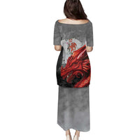 Wales Cardiff Capital Puletasi Welsh Red Dragon Castell Caerdydd - Wonder Print Shop