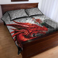 Wales Cardiff Capital Quilt Bed Set Welsh Red Dragon Castell Caerdydd - Wonder Print Shop