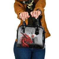 Wales Cardiff Capital Shoulder Handbag Welsh Red Dragon Castell Caerdydd - Wonder Print Shop