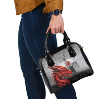 Wales Cardiff Capital Shoulder Handbag Welsh Red Dragon Castell Caerdydd - Wonder Print Shop