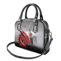 Wales Cardiff Capital Shoulder Handbag Welsh Red Dragon Castell Caerdydd - Wonder Print Shop