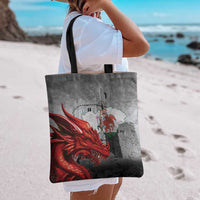 Wales Cardiff Capital Tote Bag Welsh Red Dragon Castell Caerdydd - Wonder Print Shop