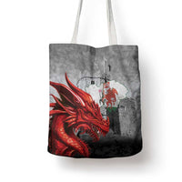 Wales Cardiff Capital Tote Bag Welsh Red Dragon Castell Caerdydd - Wonder Print Shop