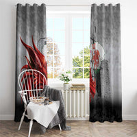 Wales Cardiff Capital Window Curtain Welsh Red Dragon Castell Caerdydd - Wonder Print Shop