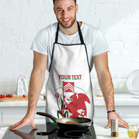 Personalised Wales Cardiff Capital Apron Welsh Dragon Glamorgan Flag Style - Wonder Print Shop