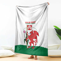 Personalised Wales Cardiff Capital Blanket Welsh Dragon Glamorgan Flag Style - Wonder Print Shop