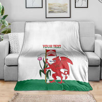 Personalised Wales Cardiff Capital Blanket Welsh Dragon Glamorgan Flag Style - Wonder Print Shop