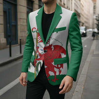 Personalised Wales Cardiff Capital Blazer Welsh Dragon Glamorgan Flag Style - Wonder Print Shop