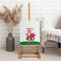 Personalised Wales Cardiff Capital Canvas Wall Art Welsh Dragon Glamorgan Flag Style - Wonder Print Shop