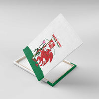 Personalised Wales Cardiff Capital Canvas Wall Art Welsh Dragon Glamorgan Flag Style - Wonder Print Shop