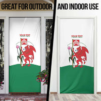 Personalised Wales Cardiff Capital Door Cover Welsh Dragon Glamorgan Flag Style - Wonder Print Shop