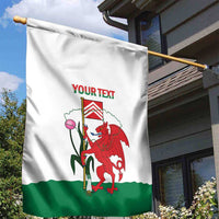 Personalised Wales Cardiff Capital Garden Flag Welsh Dragon Glamorgan Flag Style - Wonder Print Shop