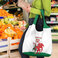 Personalised Wales Cardiff Capital Grocery Bag Welsh Dragon Glamorgan Flag Style - Wonder Print Shop