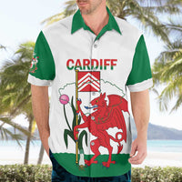 Personalised Wales Cardiff Capital Hawaiian Shirt Welsh Dragon Glamorgan Flag Style - Wonder Print Shop