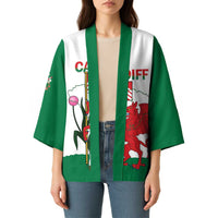 Personalised Wales Cardiff Capital Kimono Welsh Dragon Glamorgan Flag Style - Wonder Print Shop