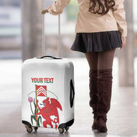 Personalised Wales Cardiff Capital Luggage Cover Welsh Dragon Glamorgan Flag Style - Wonder Print Shop