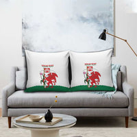 Personalised Wales Cardiff Capital Pillow Cover Welsh Dragon Glamorgan Flag Style - Wonder Print Shop