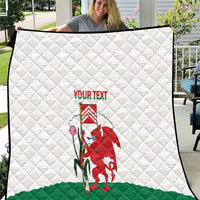 Personalised Wales Cardiff Capital Quilt Welsh Dragon Glamorgan Flag Style - Wonder Print Shop