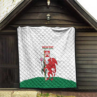 Personalised Wales Cardiff Capital Quilt Welsh Dragon Glamorgan Flag Style - Wonder Print Shop
