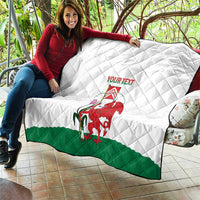 Personalised Wales Cardiff Capital Quilt Welsh Dragon Glamorgan Flag Style - Wonder Print Shop