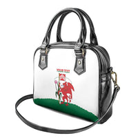Personalised Wales Cardiff Capital Shoulder Handbag Welsh Dragon Glamorgan Flag Style - Wonder Print Shop