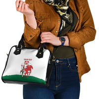 Personalised Wales Cardiff Capital Shoulder Handbag Welsh Dragon Glamorgan Flag Style - Wonder Print Shop