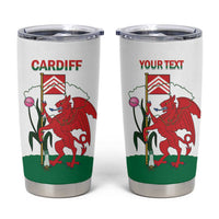 Personalised Wales Cardiff Capital Tumbler Cup Welsh Dragon Glamorgan Flag Style - Wonder Print Shop