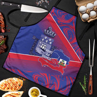 Port-au-Prince Afro-Haitians Apron Ayiti Map Pòtoprens Flag Color - Wonder Print Shop