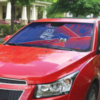 Port-au-Prince Afro-Haitians Auto Sun Shade Ayiti Map Pòtoprens Flag Color - Wonder Print Shop