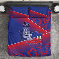 Port-au-Prince Afro-Haitians Bedding Set Ayiti Map Pòtoprens Flag Color - Wonder Print Shop