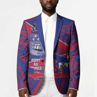 Port-au-Prince Afro-Haitians Blazer Ayiti Map Pòtoprens Flag Color - Wonder Print Shop