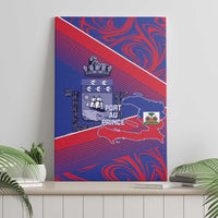 Port-au-Prince Afro-Haitians Canvas Wall Art Ayiti Map Pòtoprens Flag Color - Wonder Print Shop