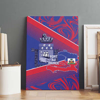 Port-au-Prince Afro-Haitians Canvas Wall Art Ayiti Map Pòtoprens Flag Color - Wonder Print Shop