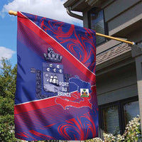 Port-au-Prince Afro-Haitians Garden Flag Ayiti Map Pòtoprens Flag Color - Wonder Print Shop