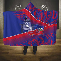 Port-au-Prince Afro-Haitians Hooded Blanket Ayiti Map Pòtoprens Flag Color - Wonder Print Shop